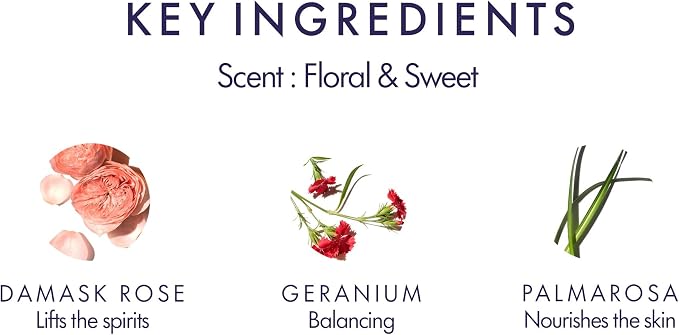 Aromatherapy Associates Rose Shower Oil. Soothing Blend of Rose, Geranium and - Image 3