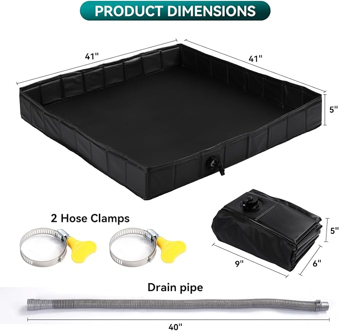 KRUI Camping Shower Base, Foldable Shower Tent Awning Base - Image 5