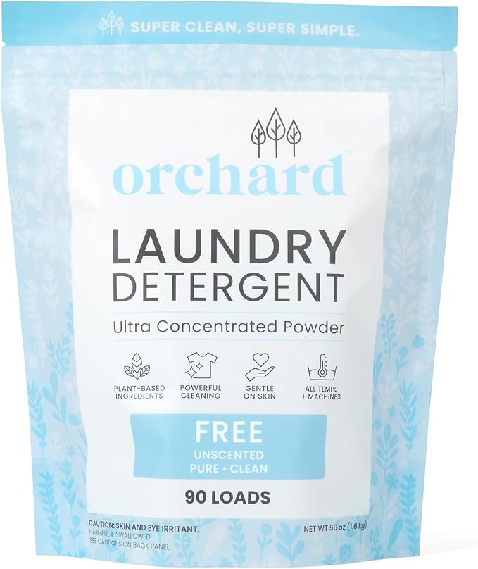 Orchard Laundry Detergent Powder Natural Deep Cleaning Laundry Powder by Orchard