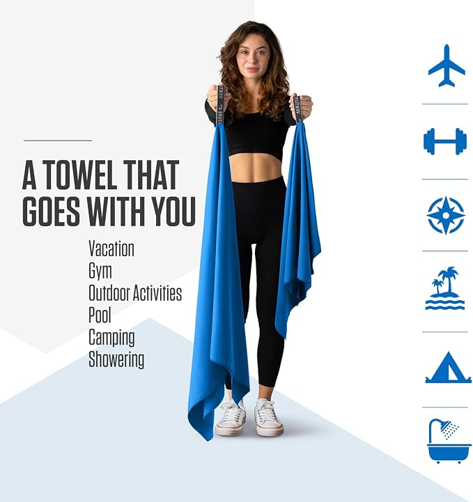 VENTURE 4TH Quick Dry Towel. Microfiber Travel Towel Ideal - Image 2
