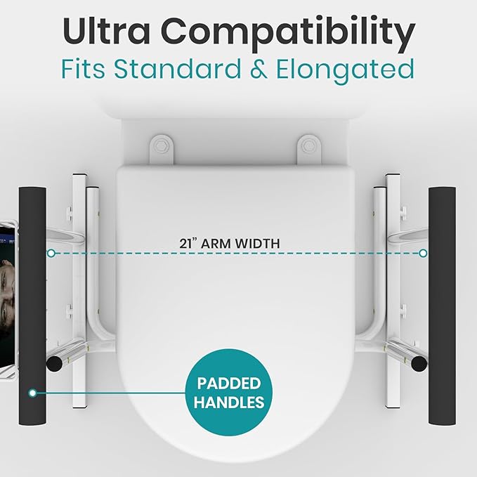 Vive Toilet Safety Rail with Arms - Image 3