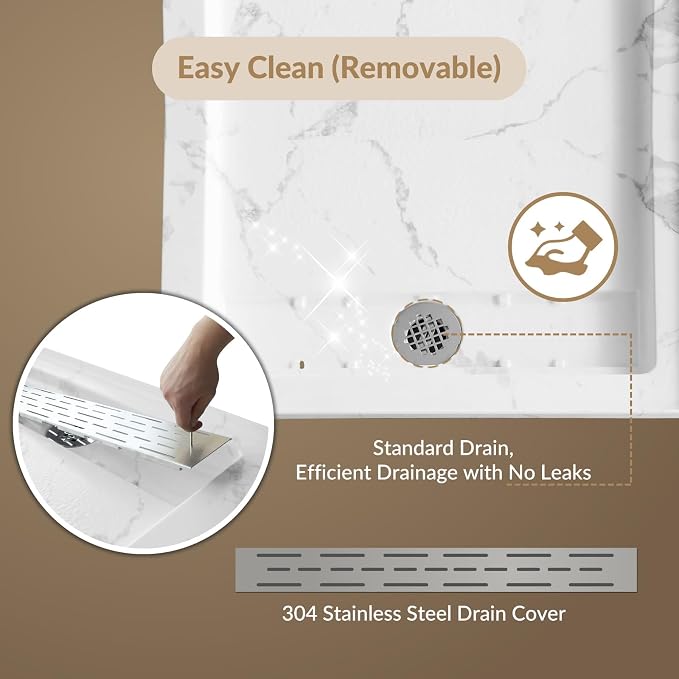 MORVANO 60 x 32 Shower Base - Image 5
