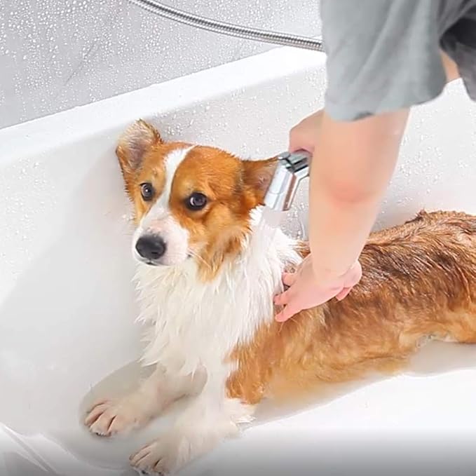 SUMERAIN Pet Shower Sprayer, Dog Shower Attachment - Image 3