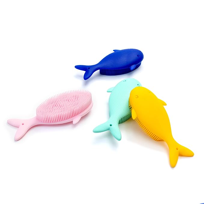 Premium Sensory Brush for Kids or Autism, Soft Silicone Body Scrubber, 2 in 1 by PENEPICO-SIMPLELIFE