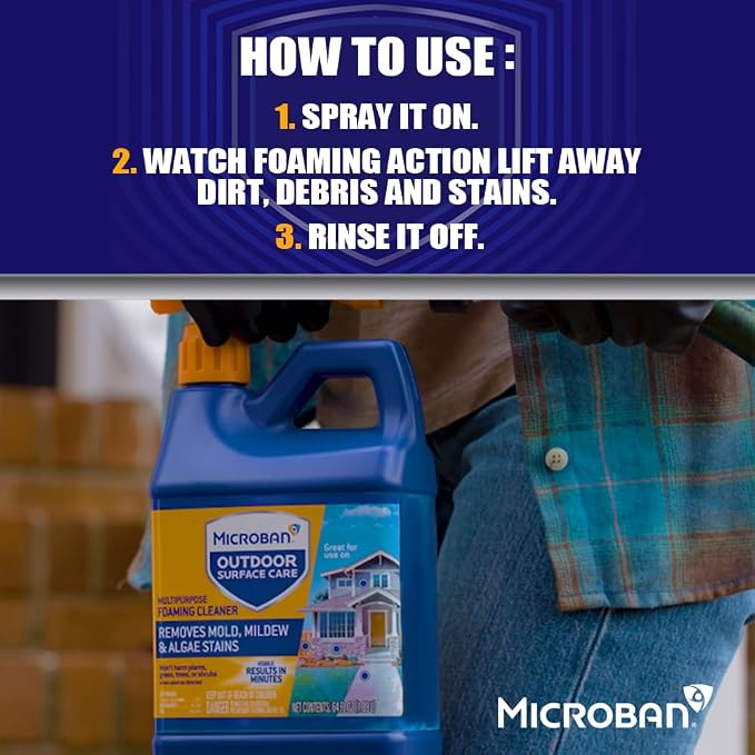 MICROBAN Outdoor Surface Care Cleaner 1 Gal - Image 7