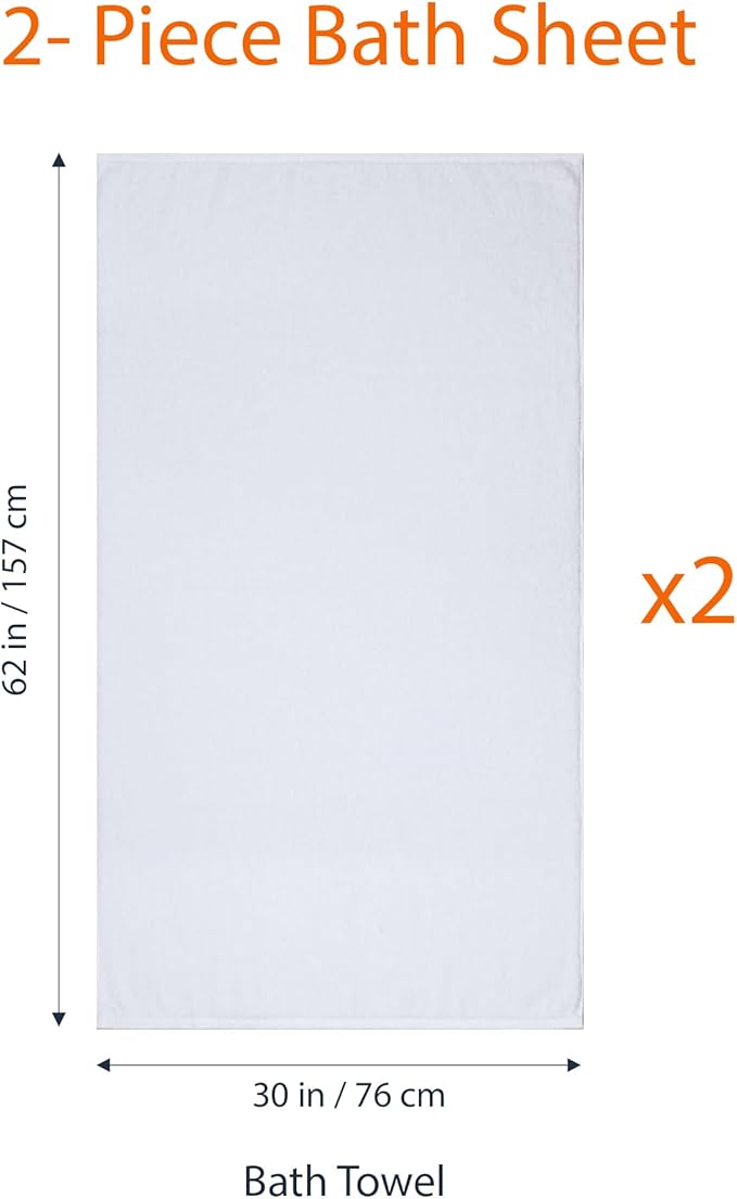 Amazon Basics 2 Piece Quick-Dry Oversize Bath Towel, 100% Cotton - Image 5