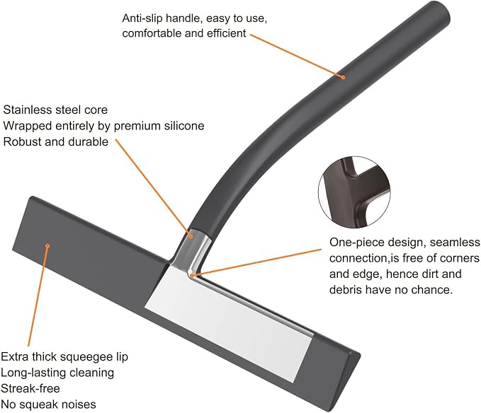 All -Purpose Silicone Shower Squeegee - Image 3