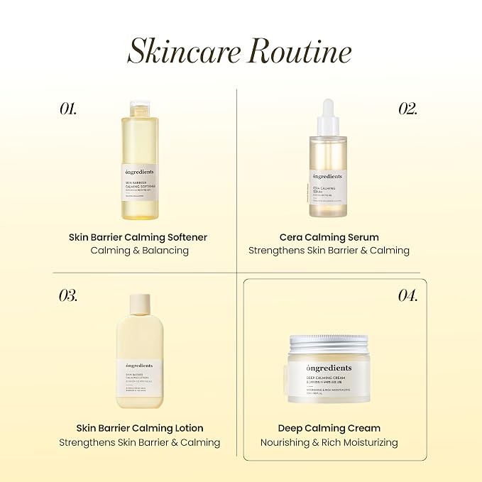 ONGREDIENTS Deep Calming Cream | Daily Face Moisturizer - Image 6