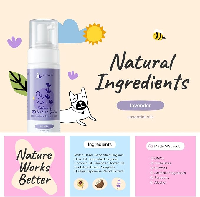 kin+kind Waterless Dry Shampoo for Dogs - Image 4