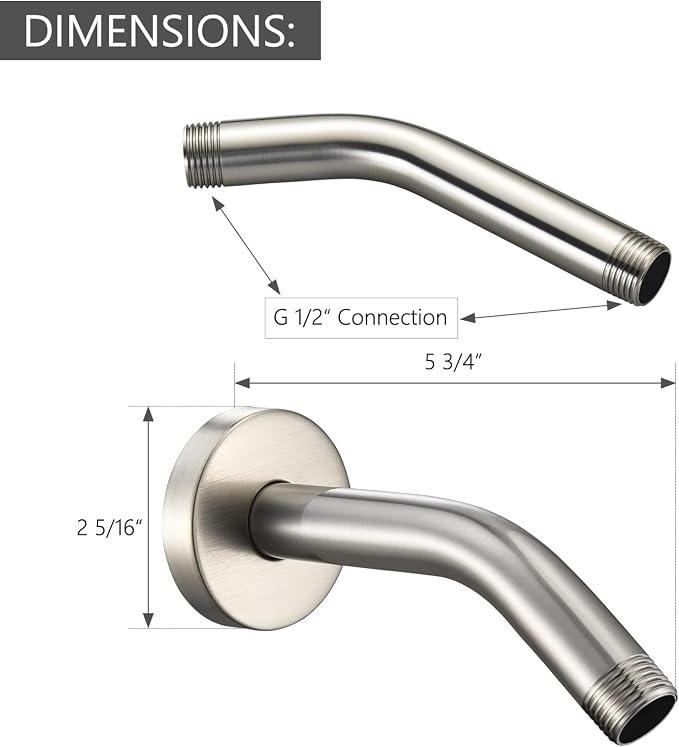 Wall Mounted Extention Shower Arm - Image 4