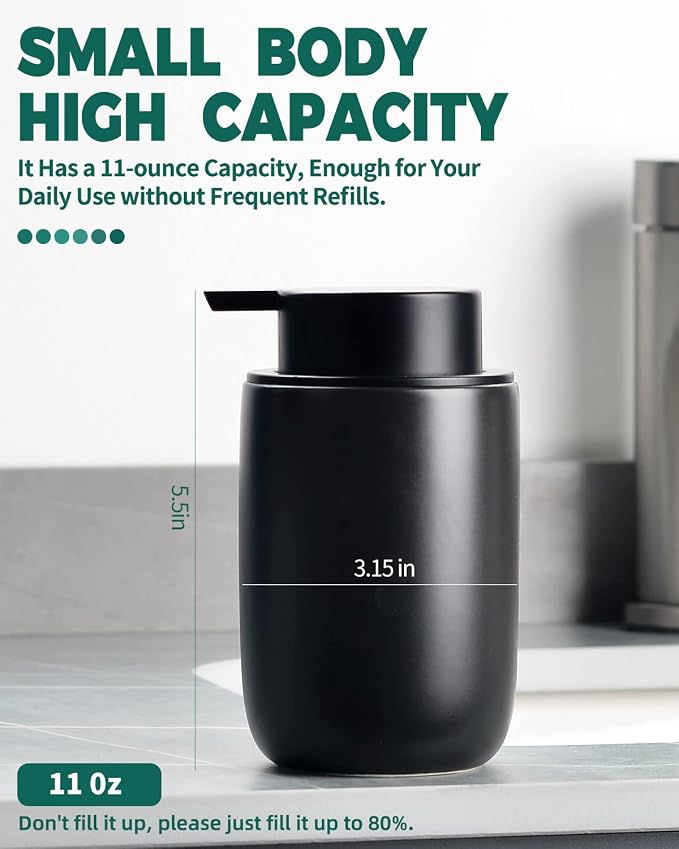 BosilunLife Black Foam Soap Dispenser - Image 4