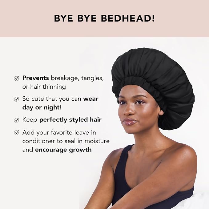 Kitsch XL Satin Bonnet for Sleeping - Image 2