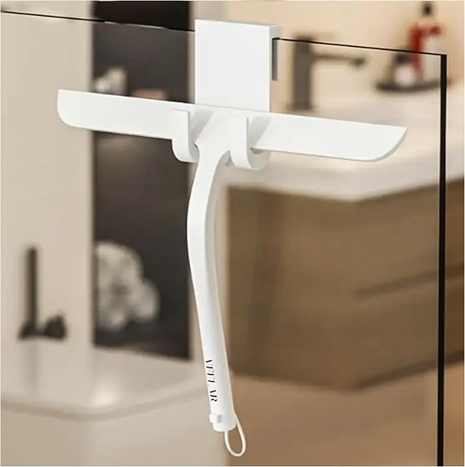 Shower Squeegee for Shower Glass, Bathroom Glass Cleaning Tool by VEELAR