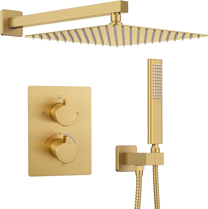 Iriber Thermostatic Shower System Wall Mount by Iriber