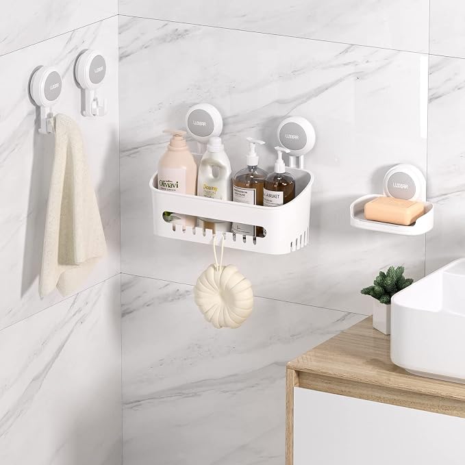 LUXEAR 4 Pack Shower Caddy Set - Image 7