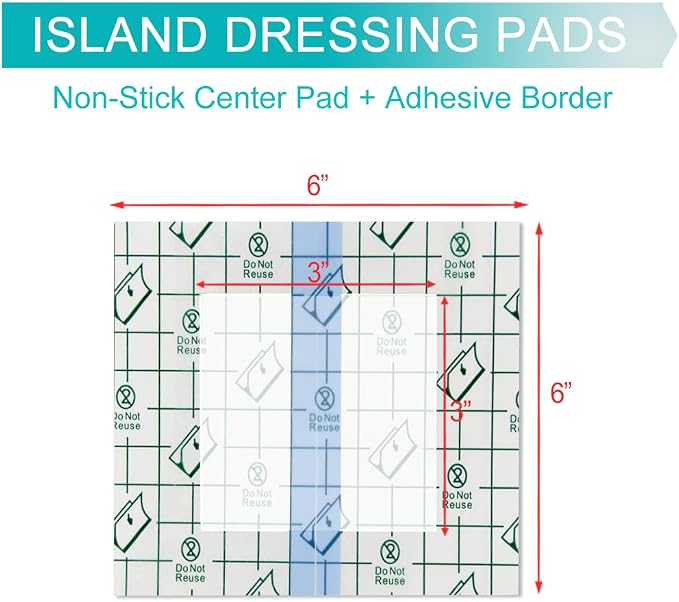 6"x6" Waterproof Shower Cover Incision Bandages - Image 7