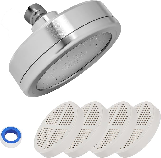 Filtered Shower Head with 5 Cartridges Vitamin C+E+A by Unknown