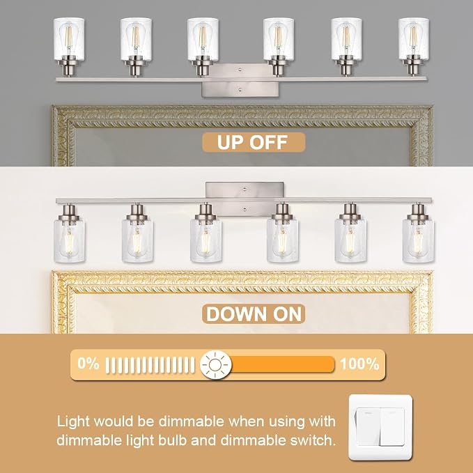 6-Lights Bathroom Vanity Light Fixtures - Image 5