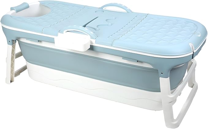 Portable Tub for Adults, Large Collapsible Foldable Bathtub 56in Length - Image 8