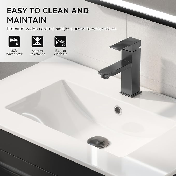 YOURLITE 30" Floating Bathroom Vanity - Image 5