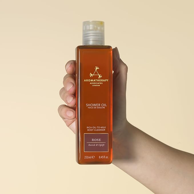 Aromatherapy Associates Rose Shower Oil. Soothing Blend of Rose, Geranium and - Image 7