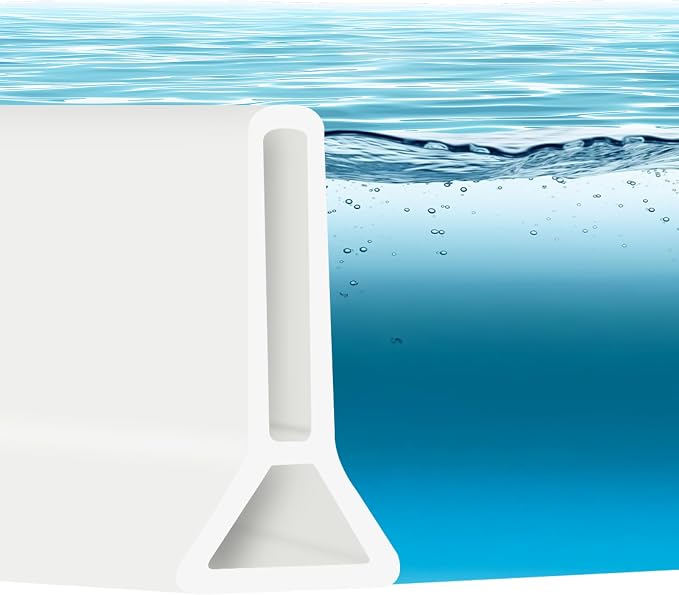 1.96'' High Shower Threshold Water Dam Collapsible 67IN Shower Water Splash by Unknown
