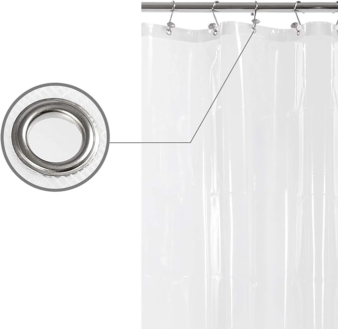 Barossa Design Long Shower Curtain Liner 78" Height - Image 5