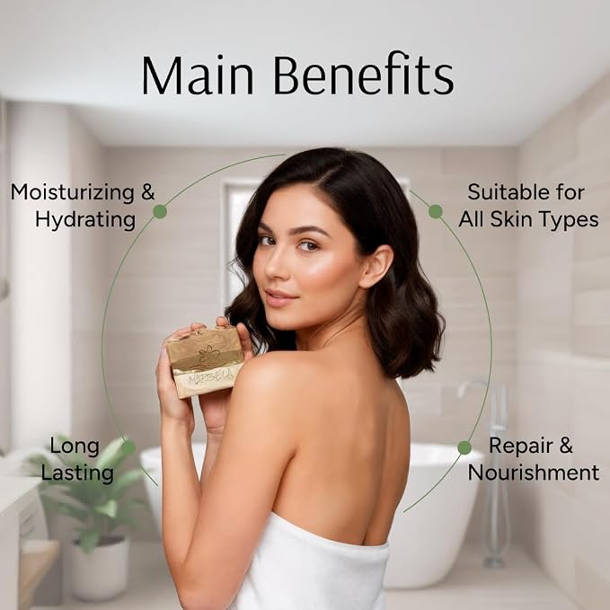 Marbela Cosmetics Coco Vanilla Handmade Soap Bar - Image 3