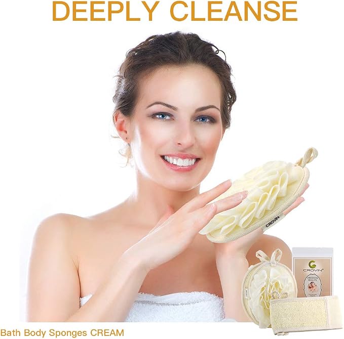Mesh Pouf Body Sponge Set - Image 5