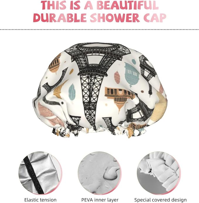 Double Waterproof Layers Shower Caps - Image 5
