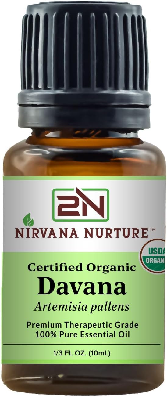 Davana Essential Oil USDA Certified Organic 100% Pure Premium Therapeutic Grade by NirvanaNurture