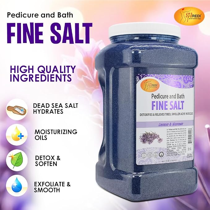 SPA REDI - Detox Foot Soak Pedicure and Bath Fine Salt, Lavender and Wildflower - Image 5