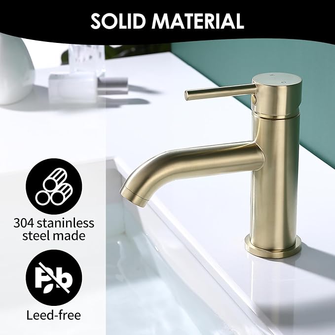 Single Handle Black Bathroom Faucet - Image 2