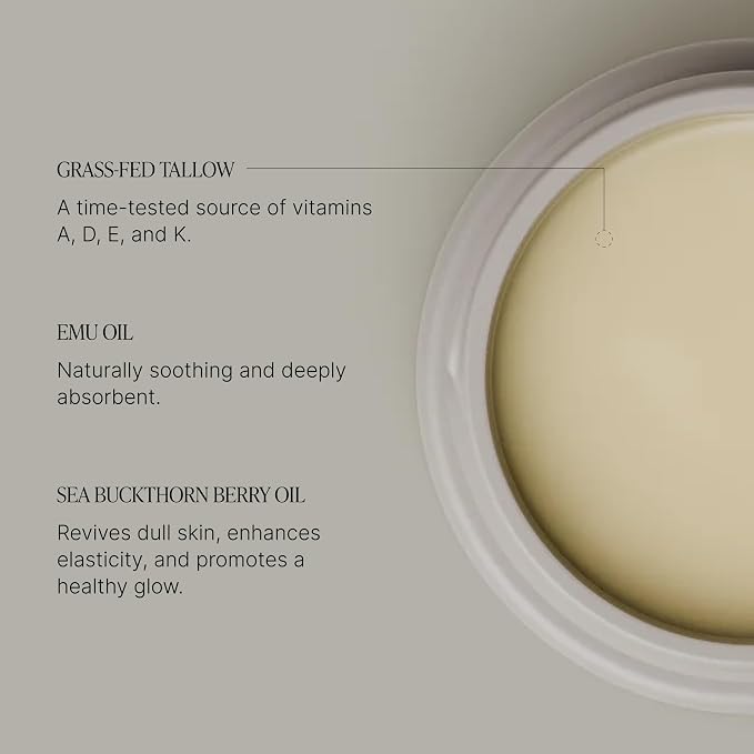 Face + Body Balm, Grass-Fed Tallow Moisturizer - Image 3