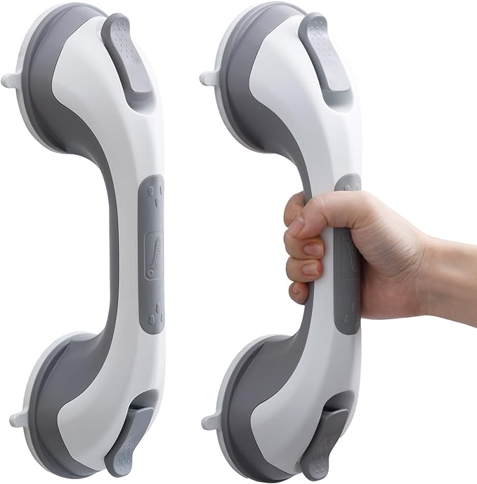 TAILI Shower Grab Bar, 2 Pack 12 Inch Suction Grab Bars by TAILI