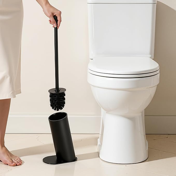 Toilet Brush and Holder Set, Stainless Steel Toilet Bowl Brush - Image 8