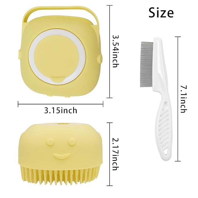Pet Bath Massage Brush, Pet Bath Brush - Image 2