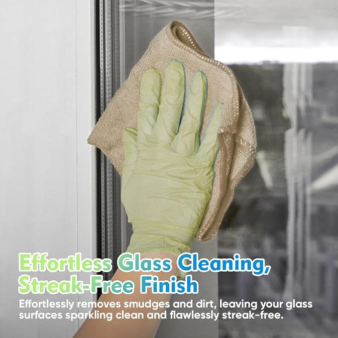 HOMEXCEL Brown Microfiber Cleaning Cloth 20 Pack 11.5 x 11.5 inch Microfiber - Image 3