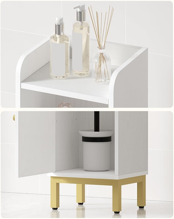 Bathroom Storage Cabinet, Small Corner Floor Cabinet - Image 5