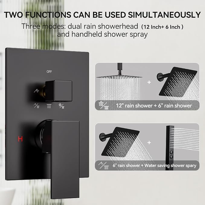 Shower Faucet Set, Can Use 2 Modes Together - Image 2