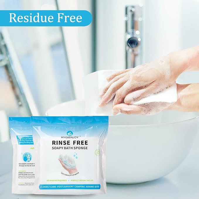 HYGIENJOY-21% Larger, No Rinse Bathing Wipes - Image 7
