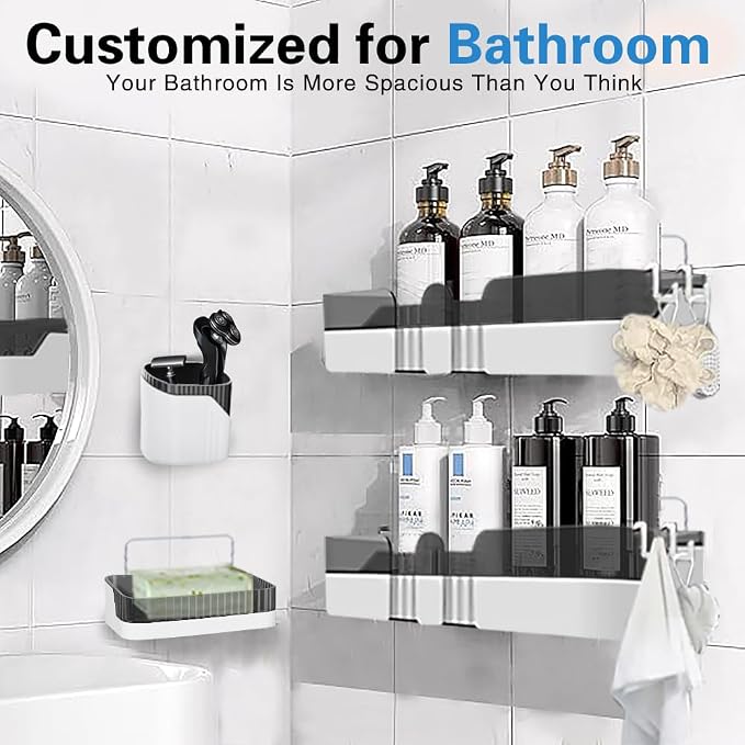 Shower Caddy No Drilling Shower Organizers - Image 3
