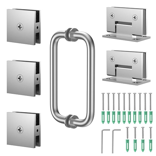 Shower Door Hardware Kit 304 Stainless Steel by RemixOri
