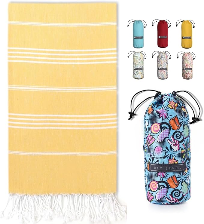 BAY LAUREL Turkish Beach Towel by BayLaurel