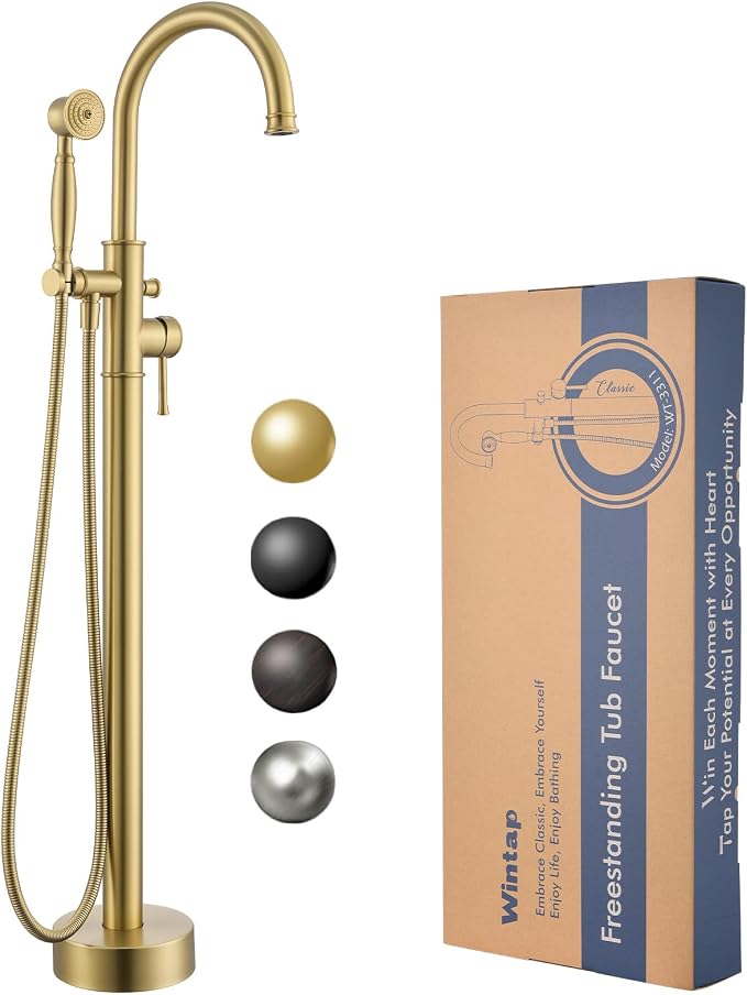 Free Standing Tub Faucet, Wintap Classic Freestanding Bathtub Faucet by Wintap