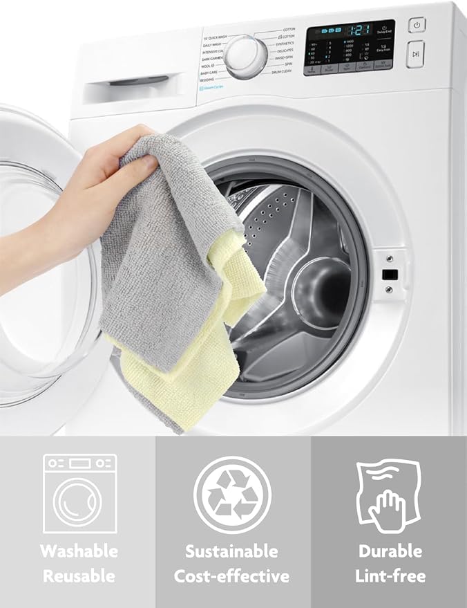 Fantasticlean Microfiber Cleaning Cloth Roll -30 Pack, Tear Away Microfiber - Image 8