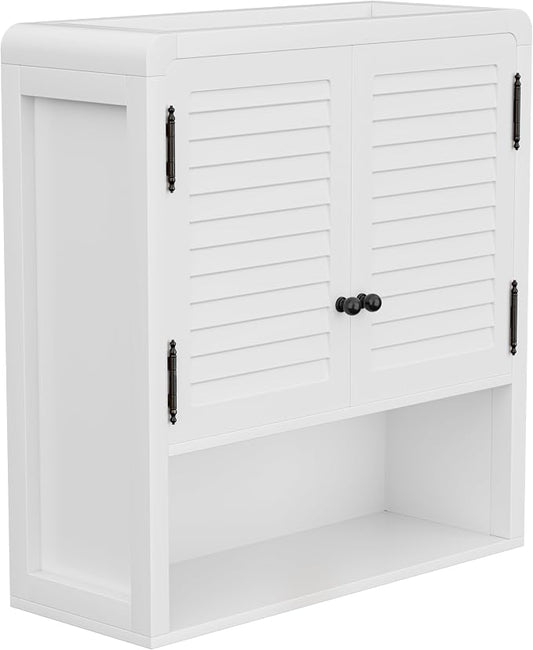 Wall-Mounted Bathroom Storage Cabinet, Waterproof Multi-Layer Adjustable Shelf by VDNEND