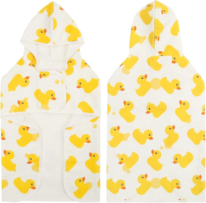 HDE Dog Bathrobe Super Absorbent Quick Drying Puppy Towel Wrap Coat Adjustable - Image 5