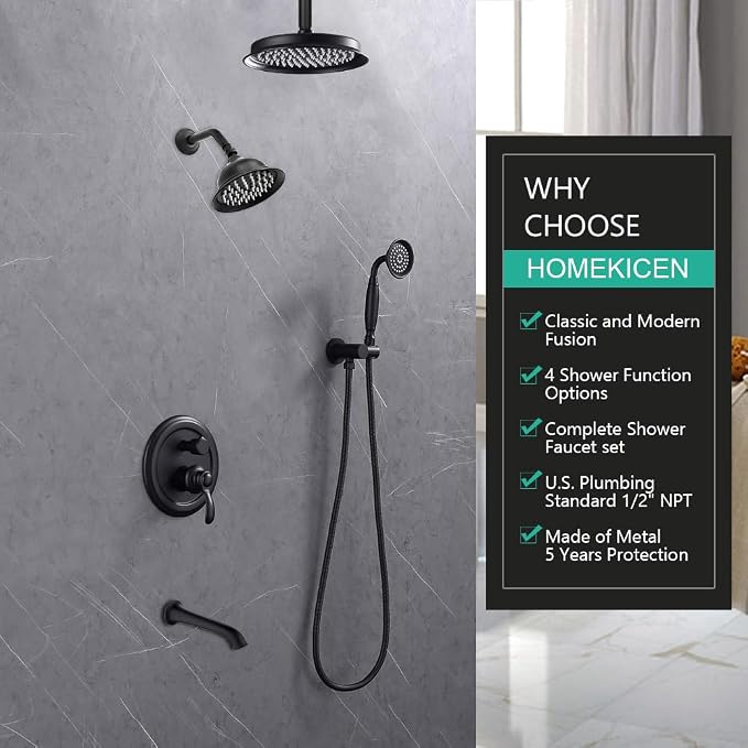Dual Antique Shower Head System - Image 2