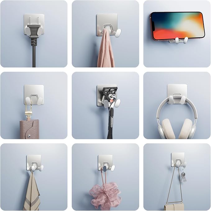 Adhesive Shower Hooks for Inside - Image 3